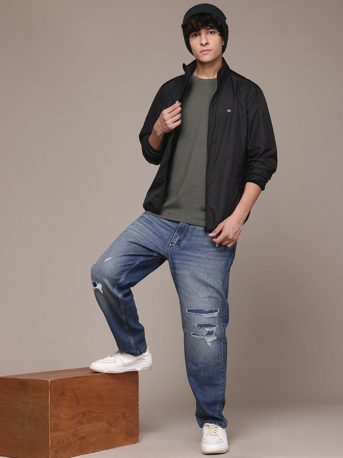 Image of Roadster Full Sleeve Solid Men Tailored Jacket