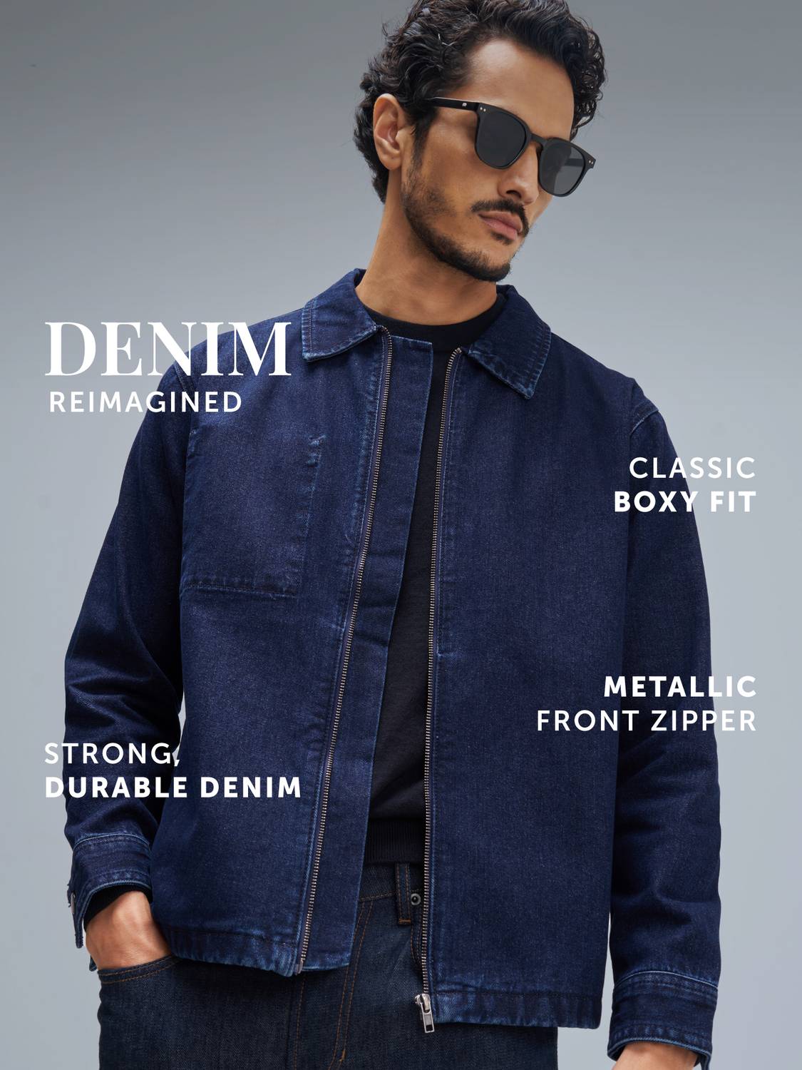 XYXX Full Sleeve Solid Men Denim Jacket - Buy XYXX Full Sleeve