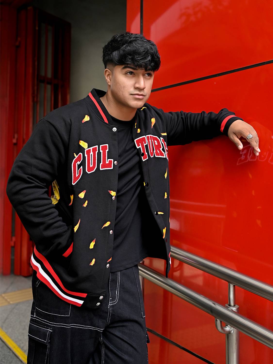 MyDesignation Full Sleeve Graphic Print Men Jacket - Image 1