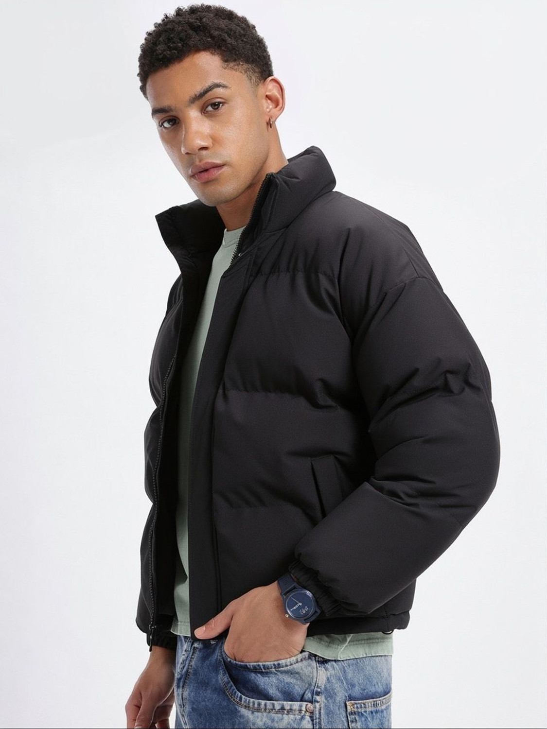 Image of HERE&NOW Full Sleeve Solid Men Jacket