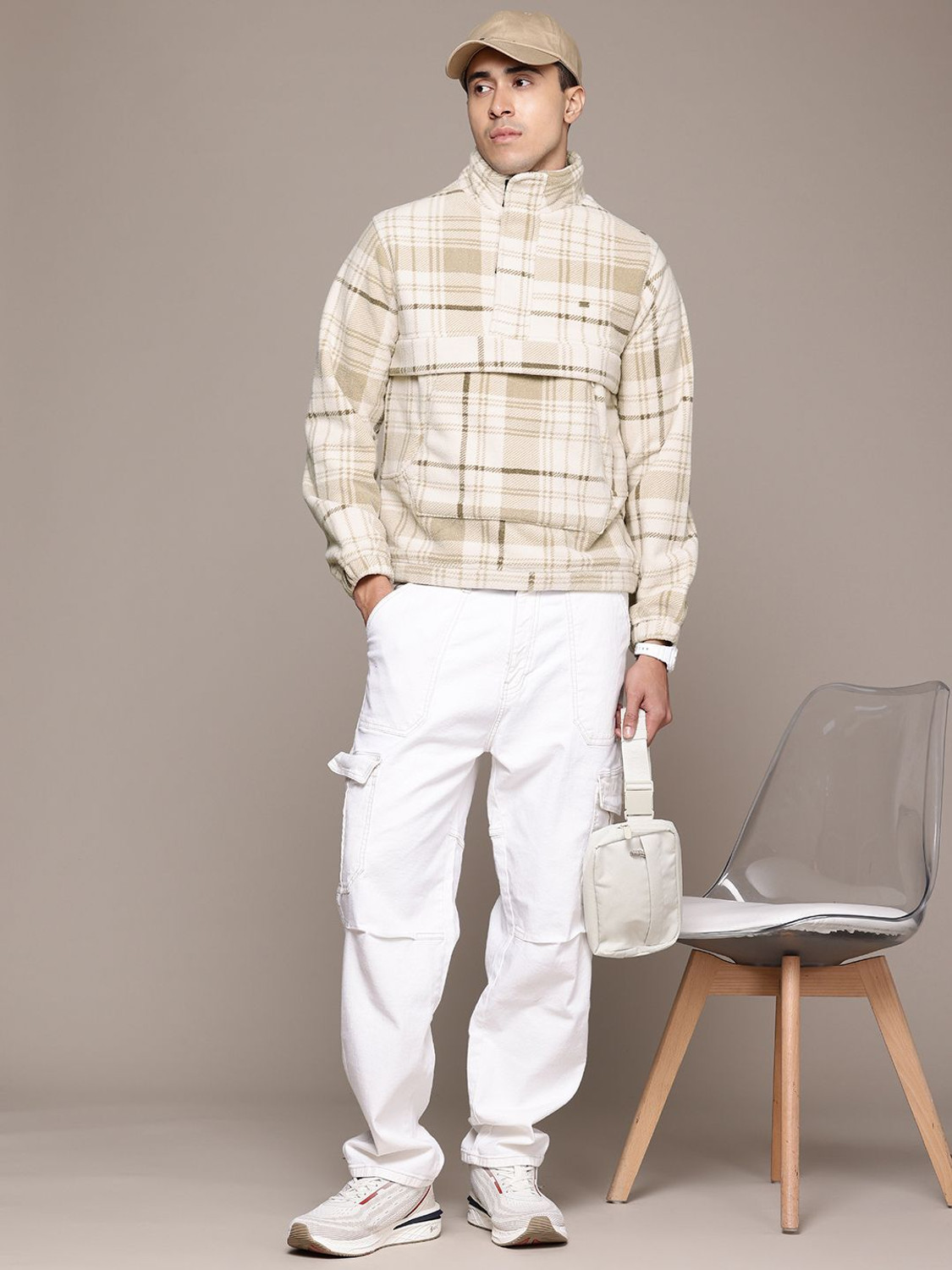 Image of Roadster Full Sleeve Checkered Men Jacket