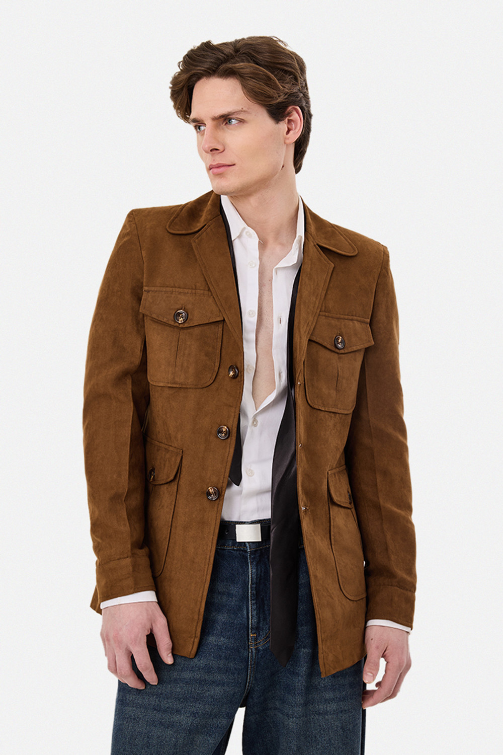 Image of Snitch Full Sleeve Solid Men Jacket