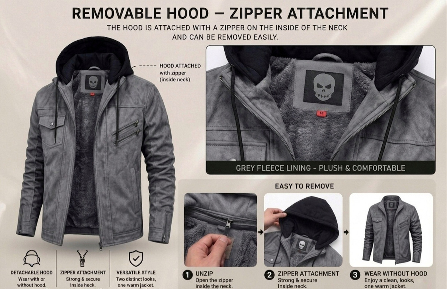 Image of Blaq Ash Full Sleeve Solid Men Jacket