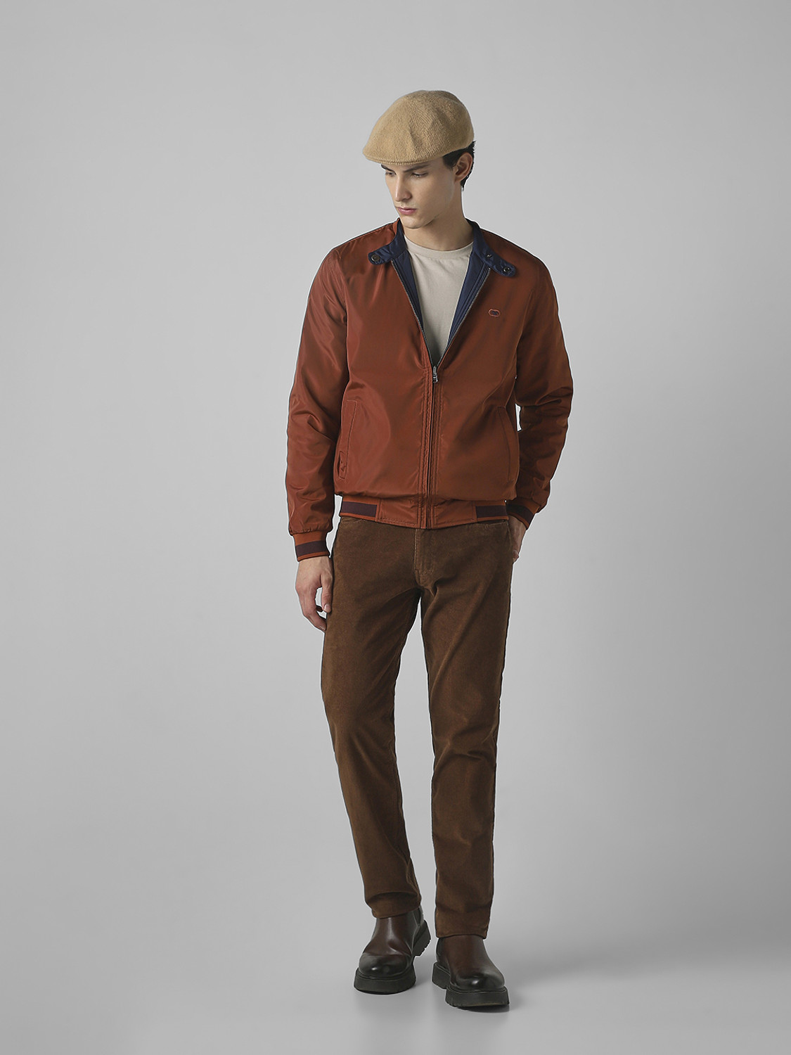 Image of MUFTI Full Sleeve Solid Men Jacket