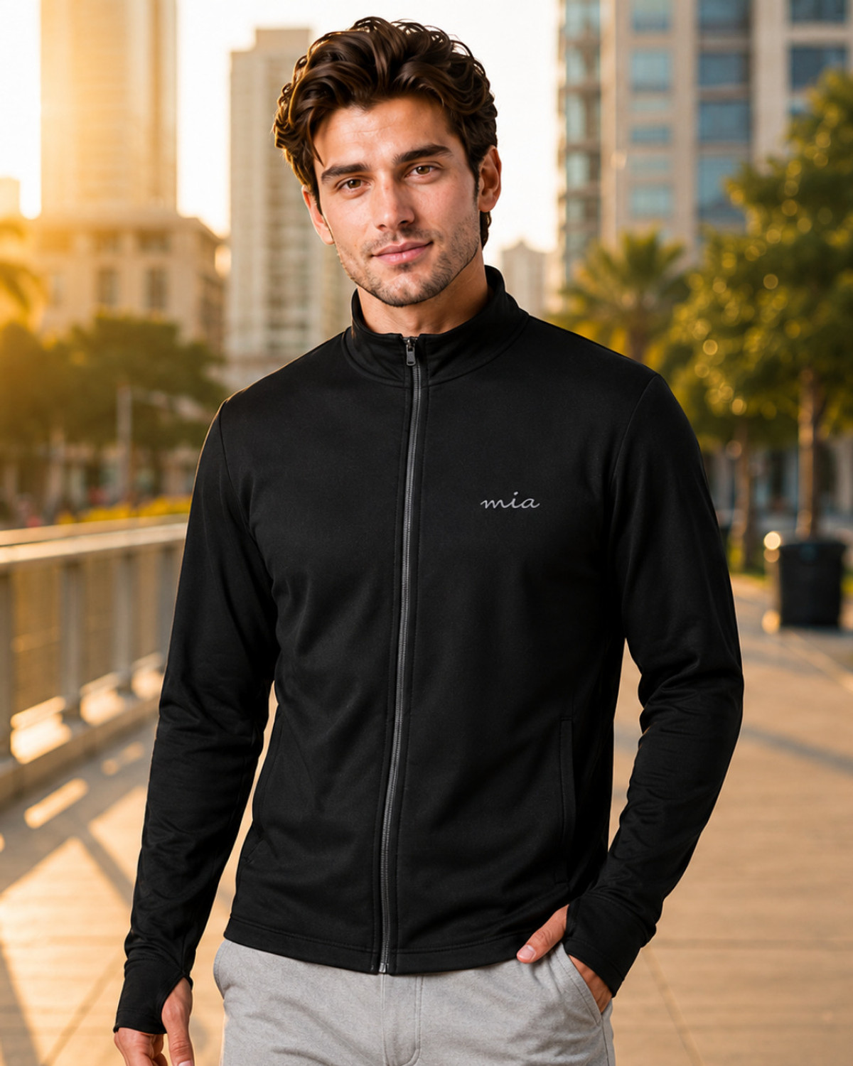Image of IandT Full Sleeve Solid Men Jacket