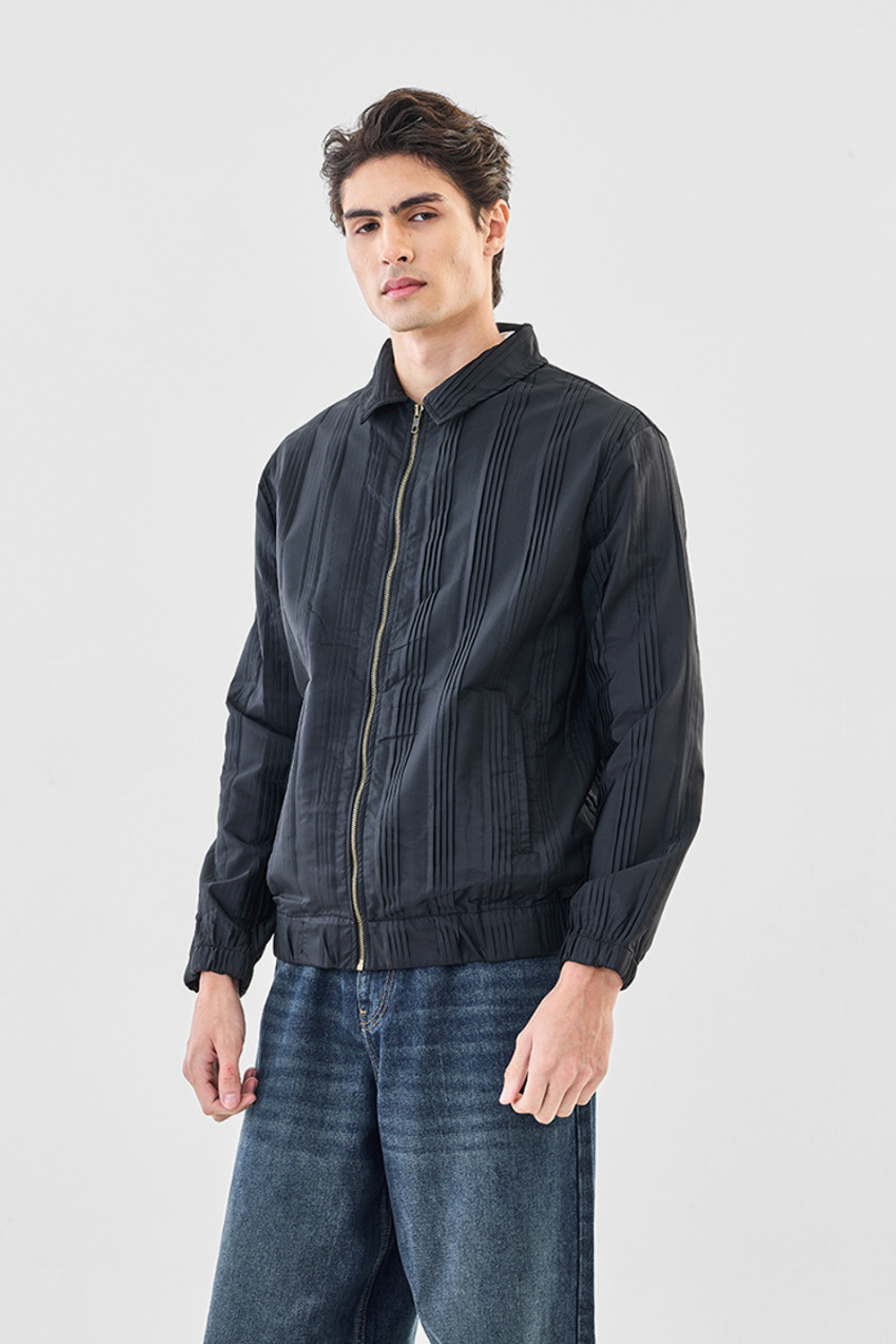 Image of Snitch Full Sleeve Self Design Men Jacket