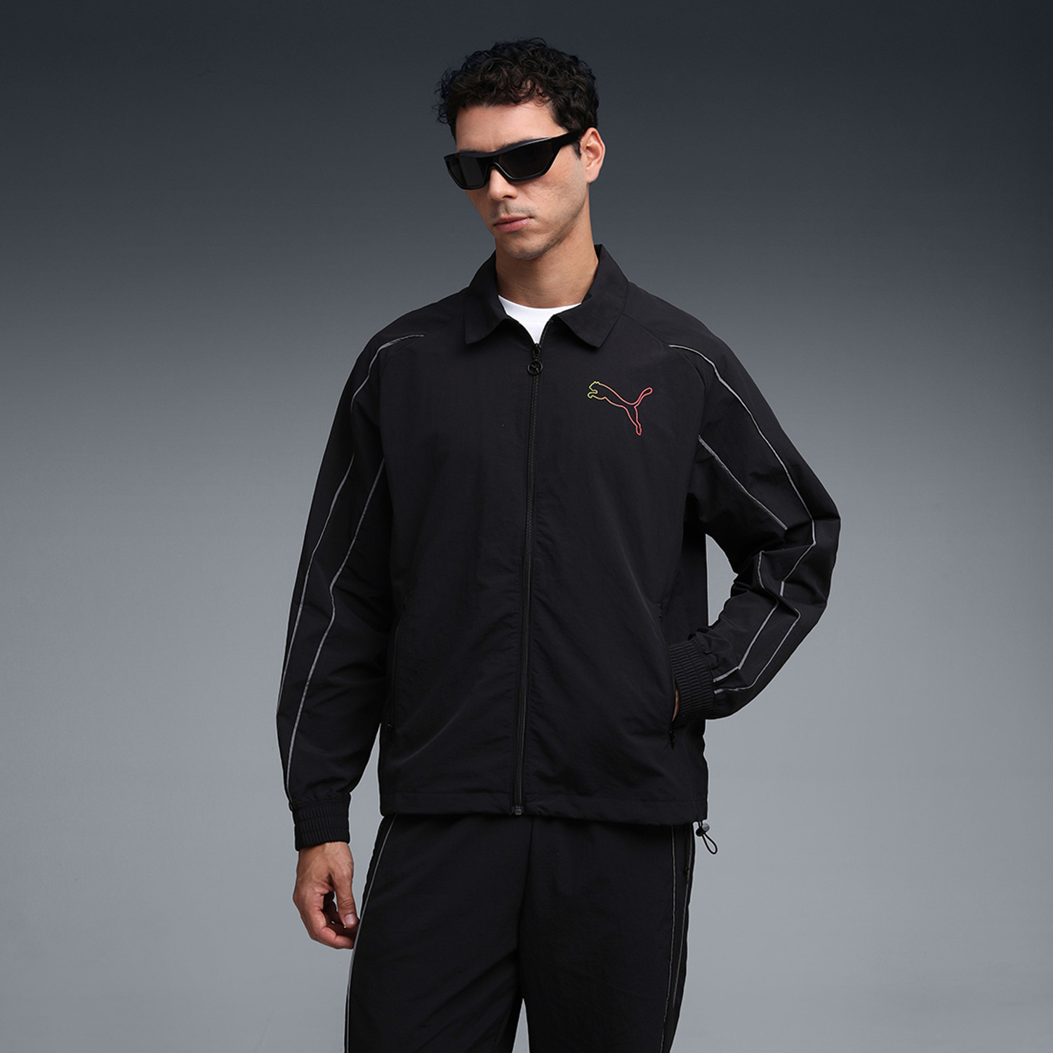 Image of PUMA Full Sleeve Striped Men Jacket