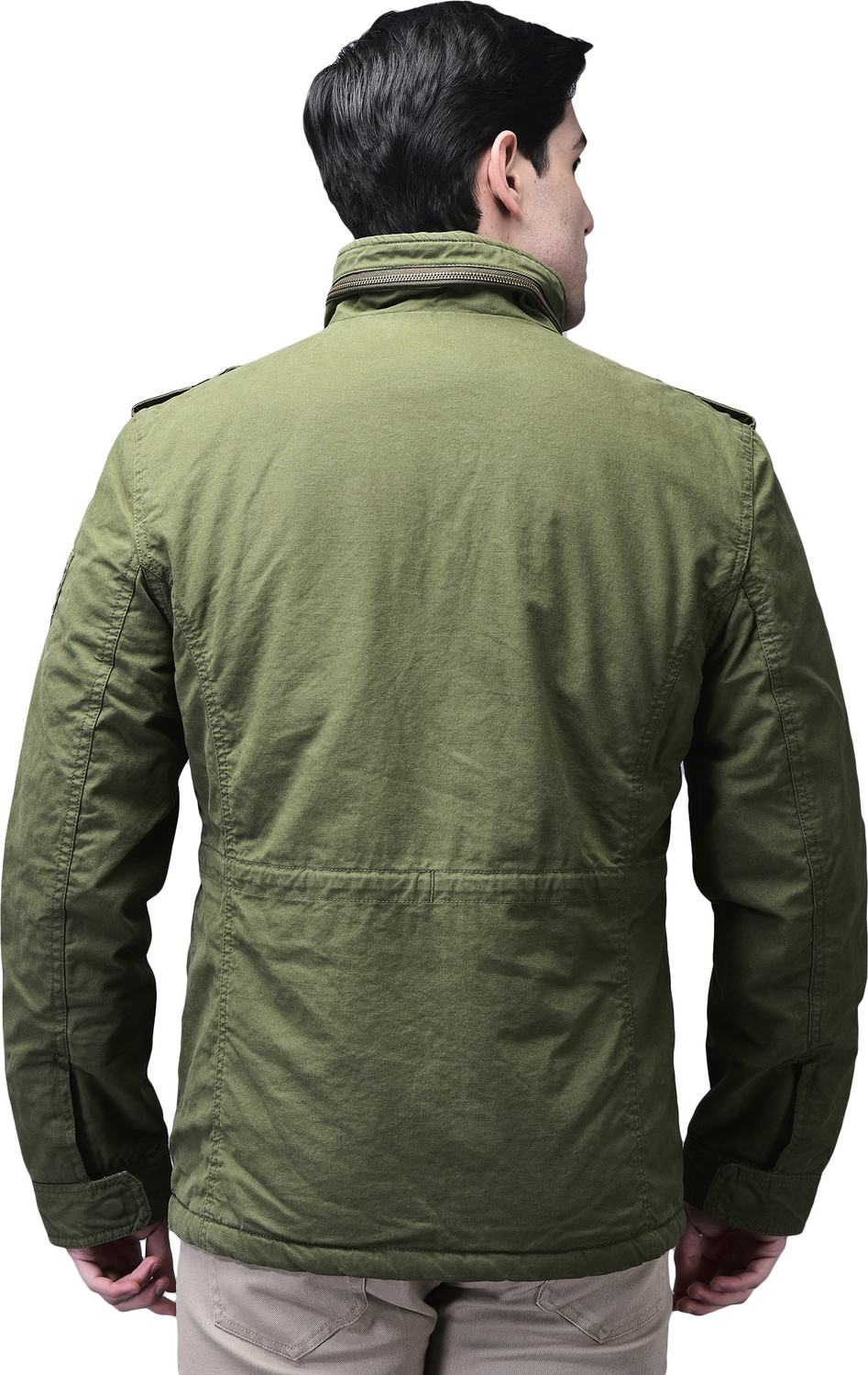 Image of WOODLAND Full Sleeve Solid Men Jacket