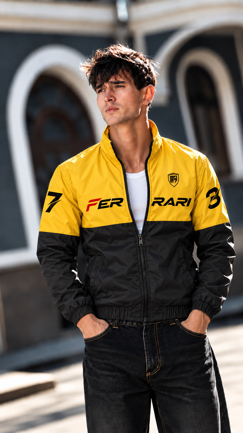 Image of LQT Men Colorblock Sports Jacket