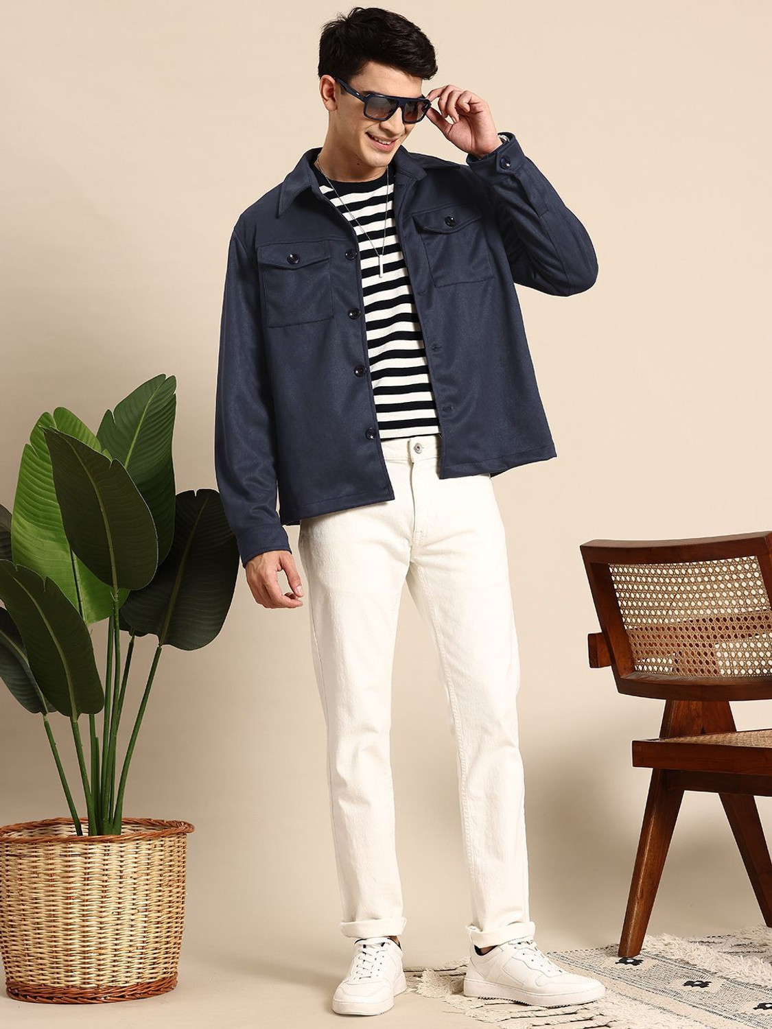 Image of Mast & Harbour Men Solid Tailored Jacket
