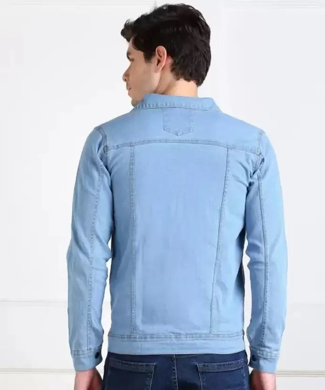 Image of DAK Full Sleeve Solid Men Denim Jacket