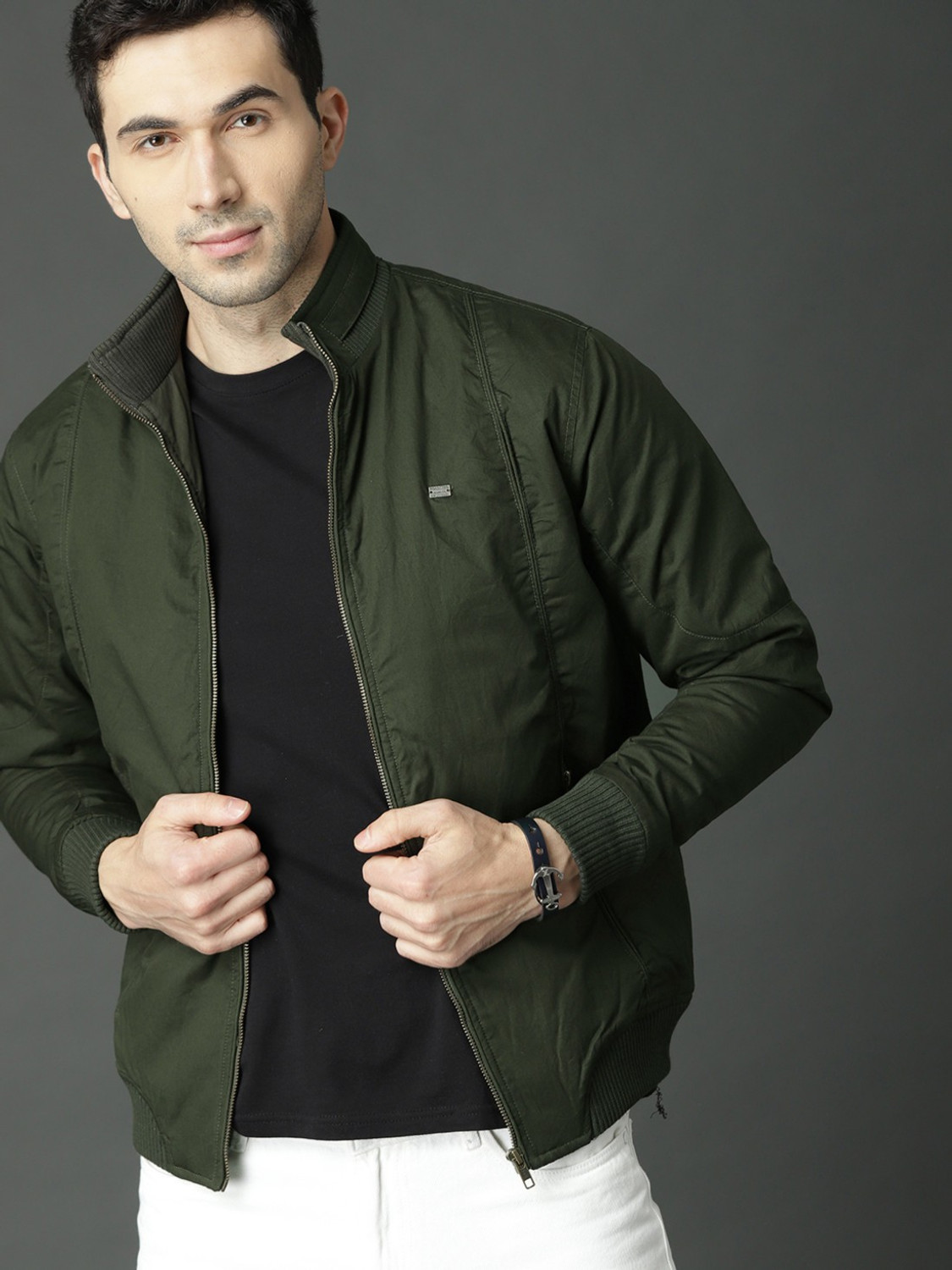 Image of Roadster Full Sleeve Solid Men Jacket