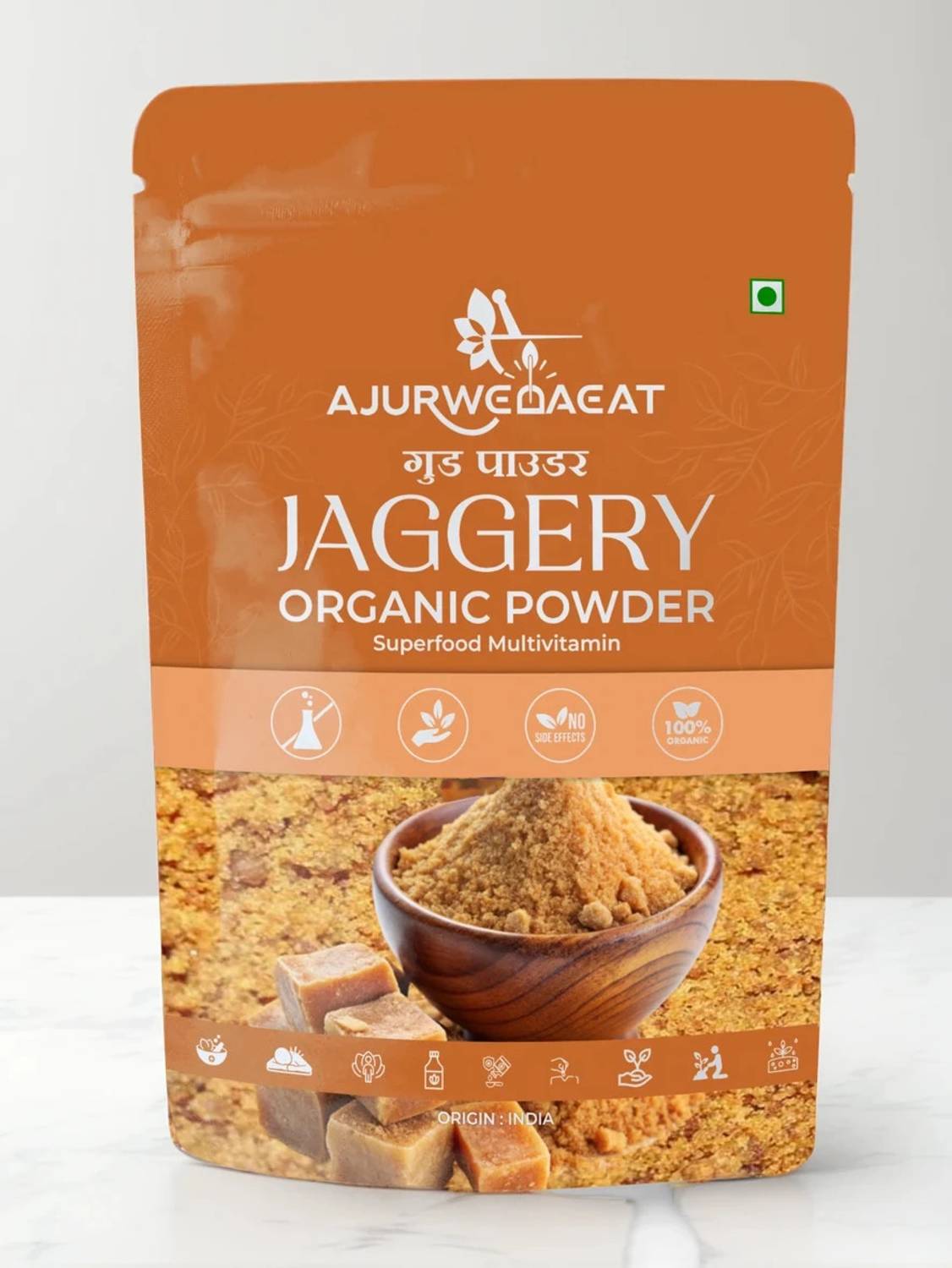 AJURWEDAEAT NATURAL JEGGERY POWDER | ORGANIC GUD POWDER |100% ORIGINAL AND FRESH 01 Powder Jaggery