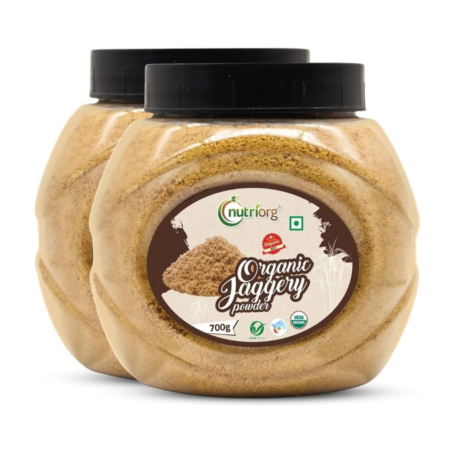 Image of Nutriorg 100% Organic Jaggery Powder | Unrefined & Natural | Healthy Sugar Alternative Powder Jaggery