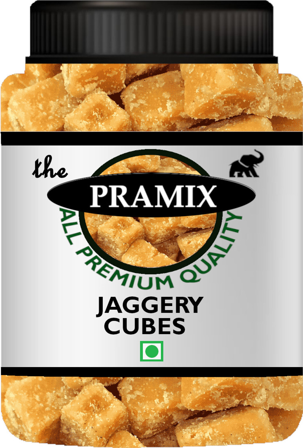 Image of Pramix Organic Jaggery Cubes, Gud Jaggery, Gur Bheli Block Jaggery
