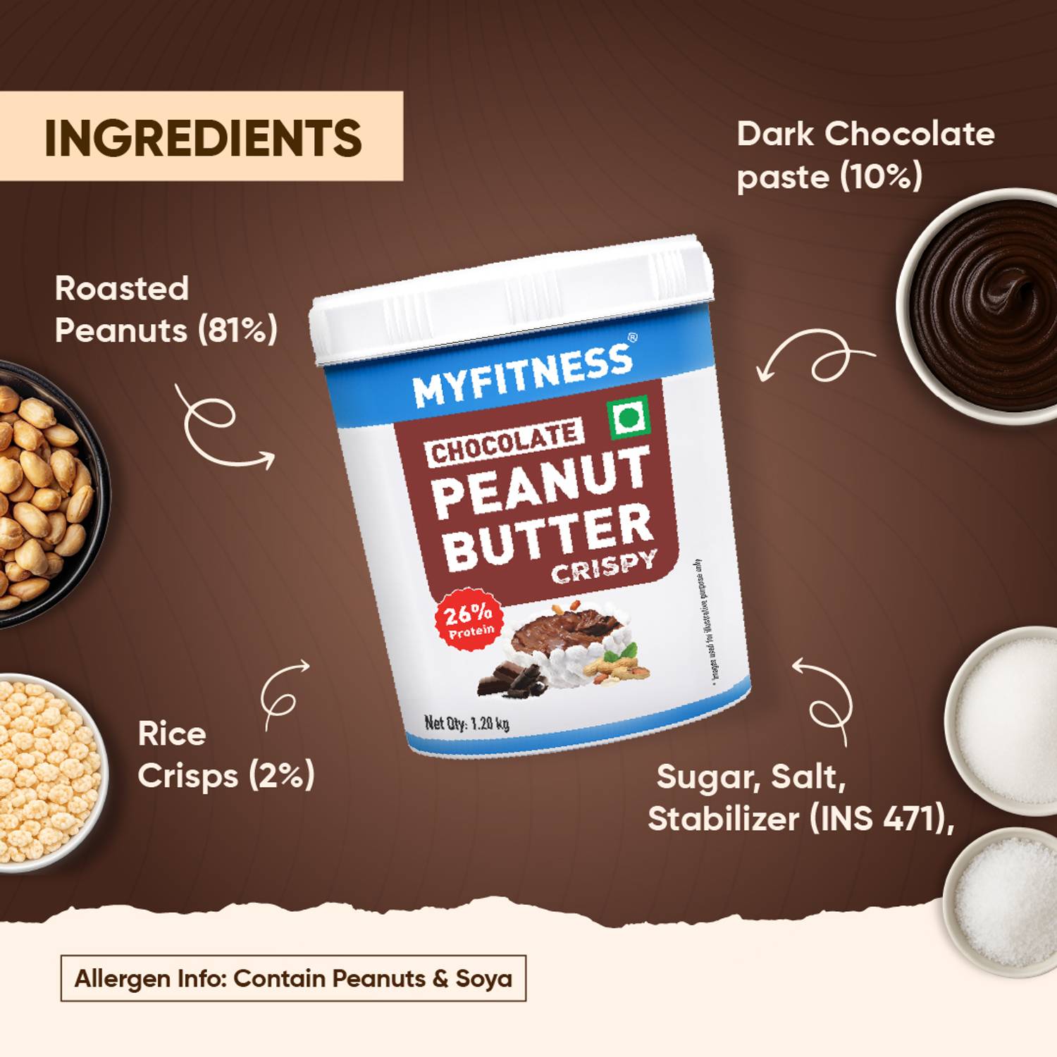 MYFITNESS Chocolate Peanut Butter 26g - Image 5