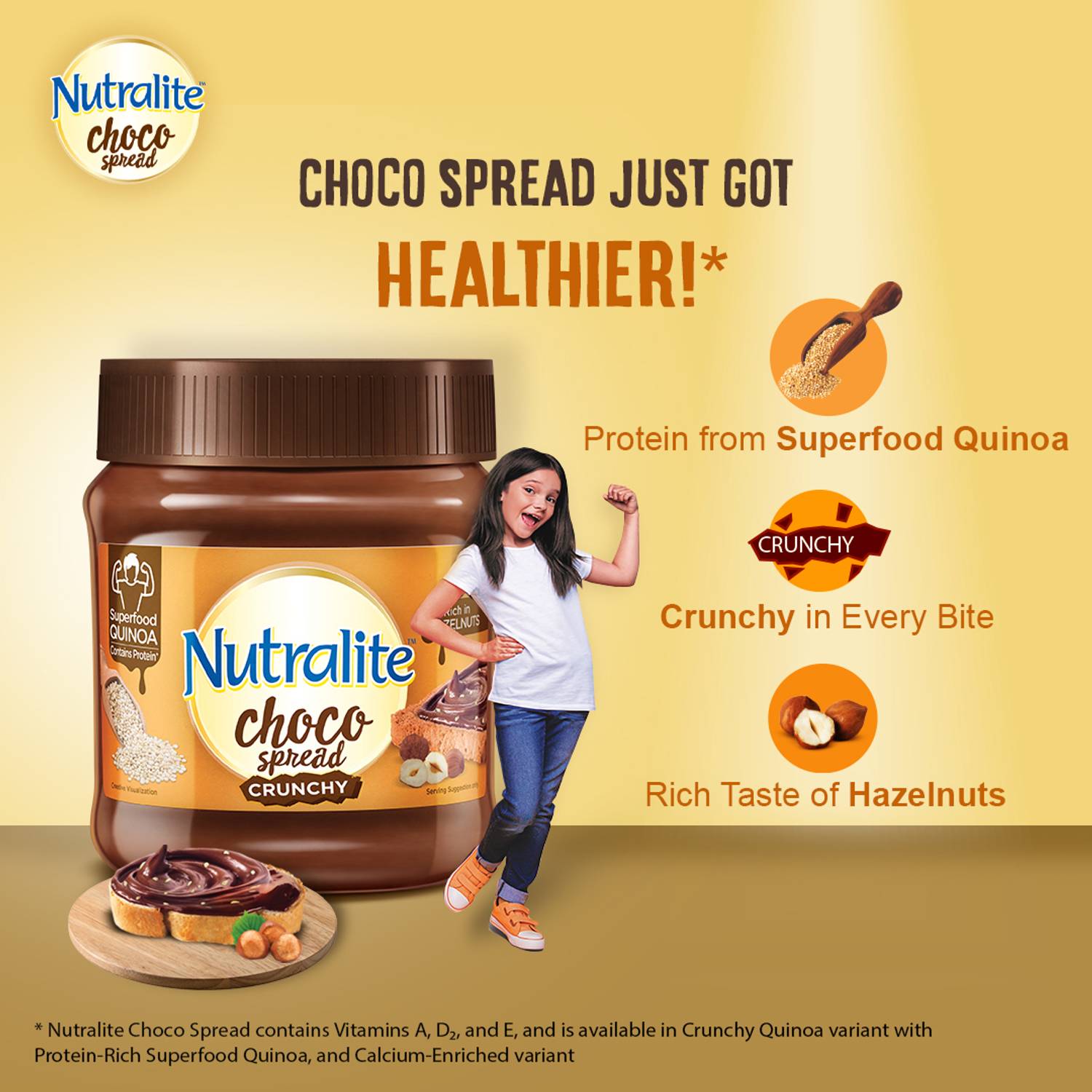 Nutralite Choco Spread Crunchy - Quinoa & Hazelnut - Image 4