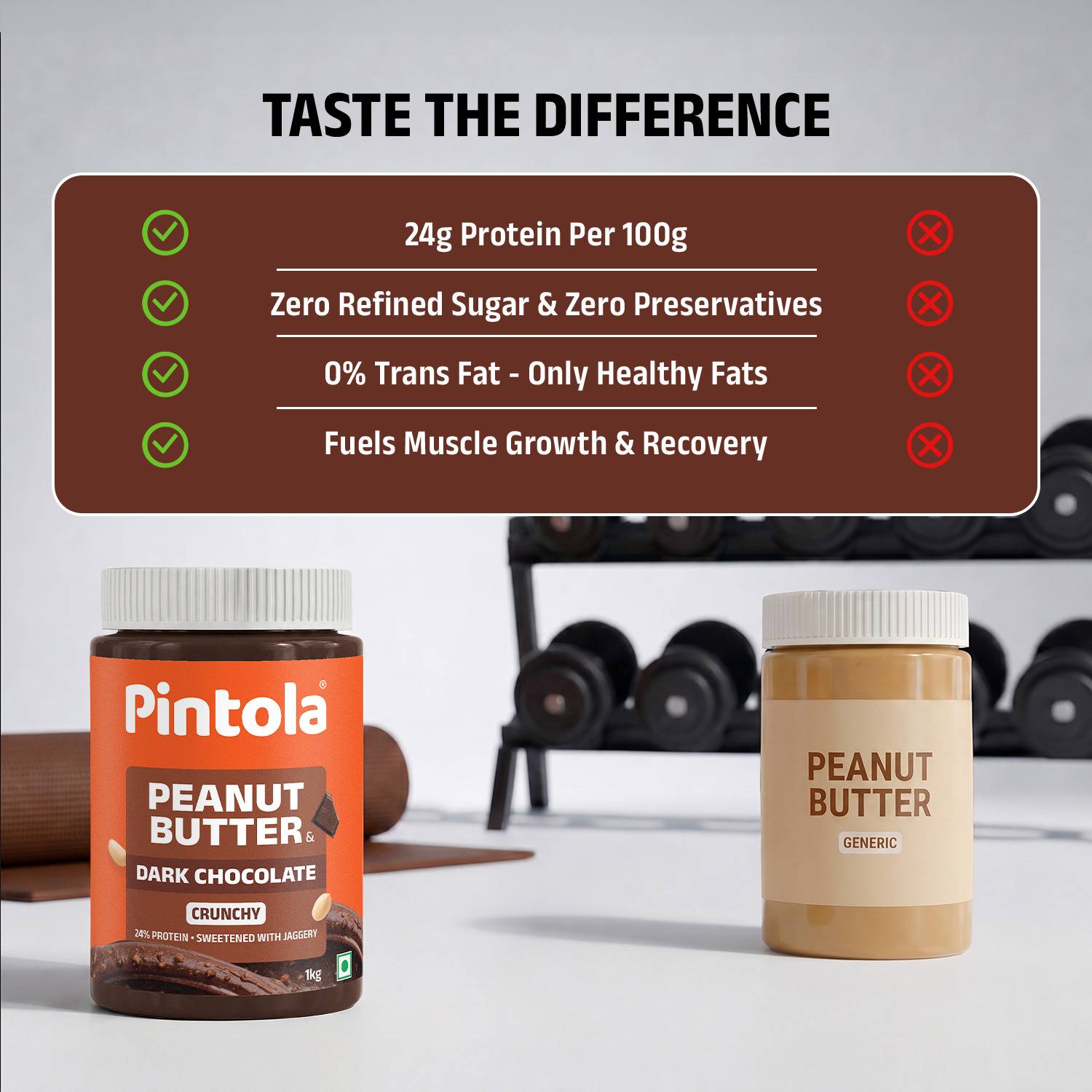Pintola Dark Chocolate Peanut Butter 1 kg - Image 5