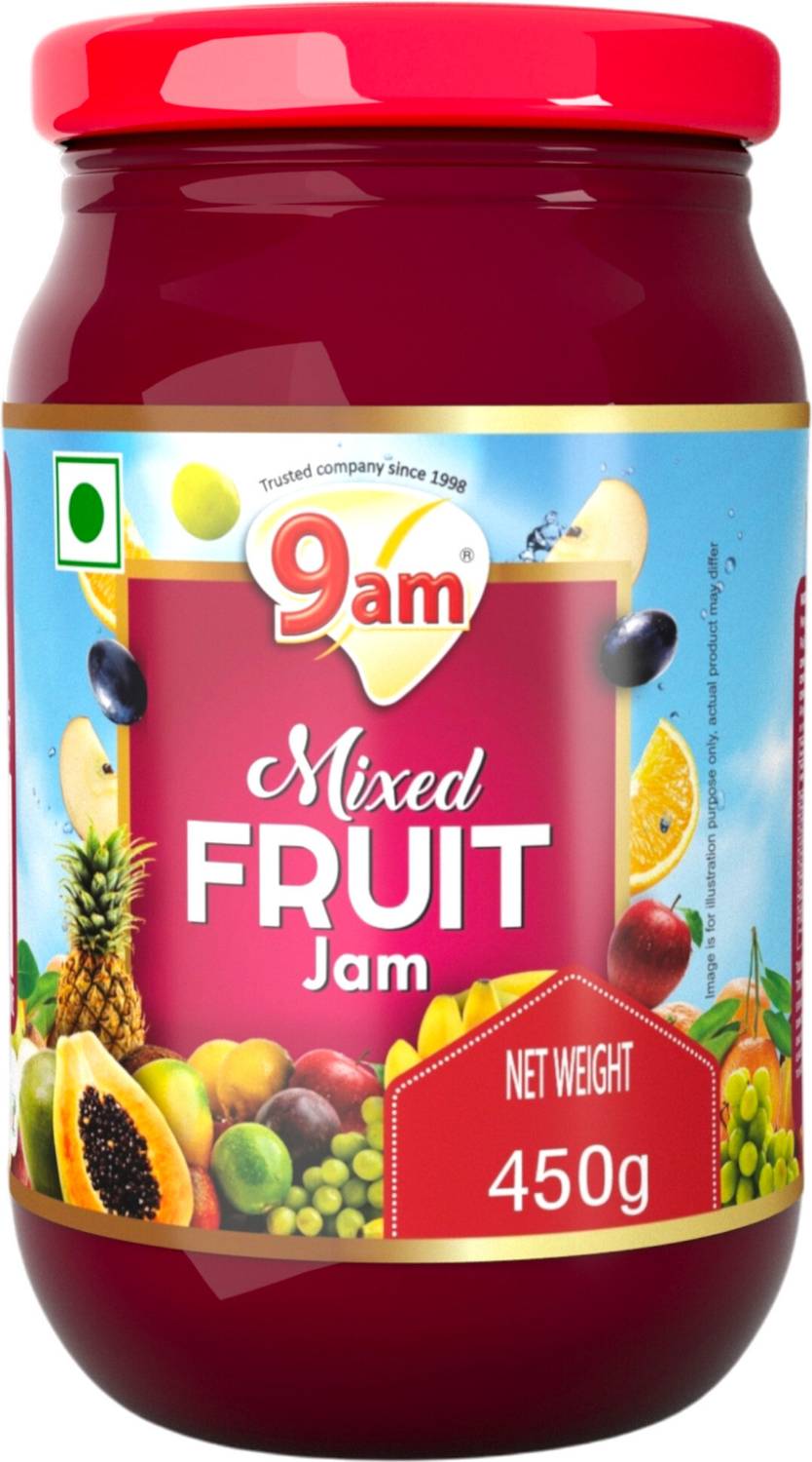 9am Mixed Fruit Jam | with No Artificial Chemicals & Preservatives |mixed real fruit