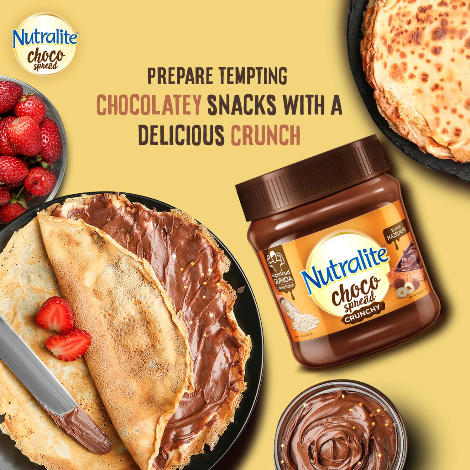 Nutralite Choco Spread Crunchy - Quinoa & Hazelnut - Image 5