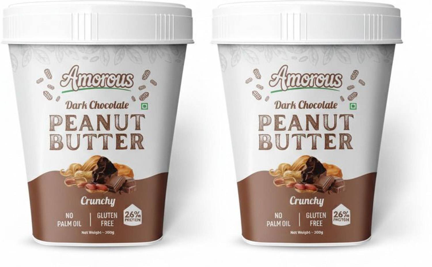 AMOROUS Hight Protein Peanut Butter Dark Chocolate Crunchy 200gm