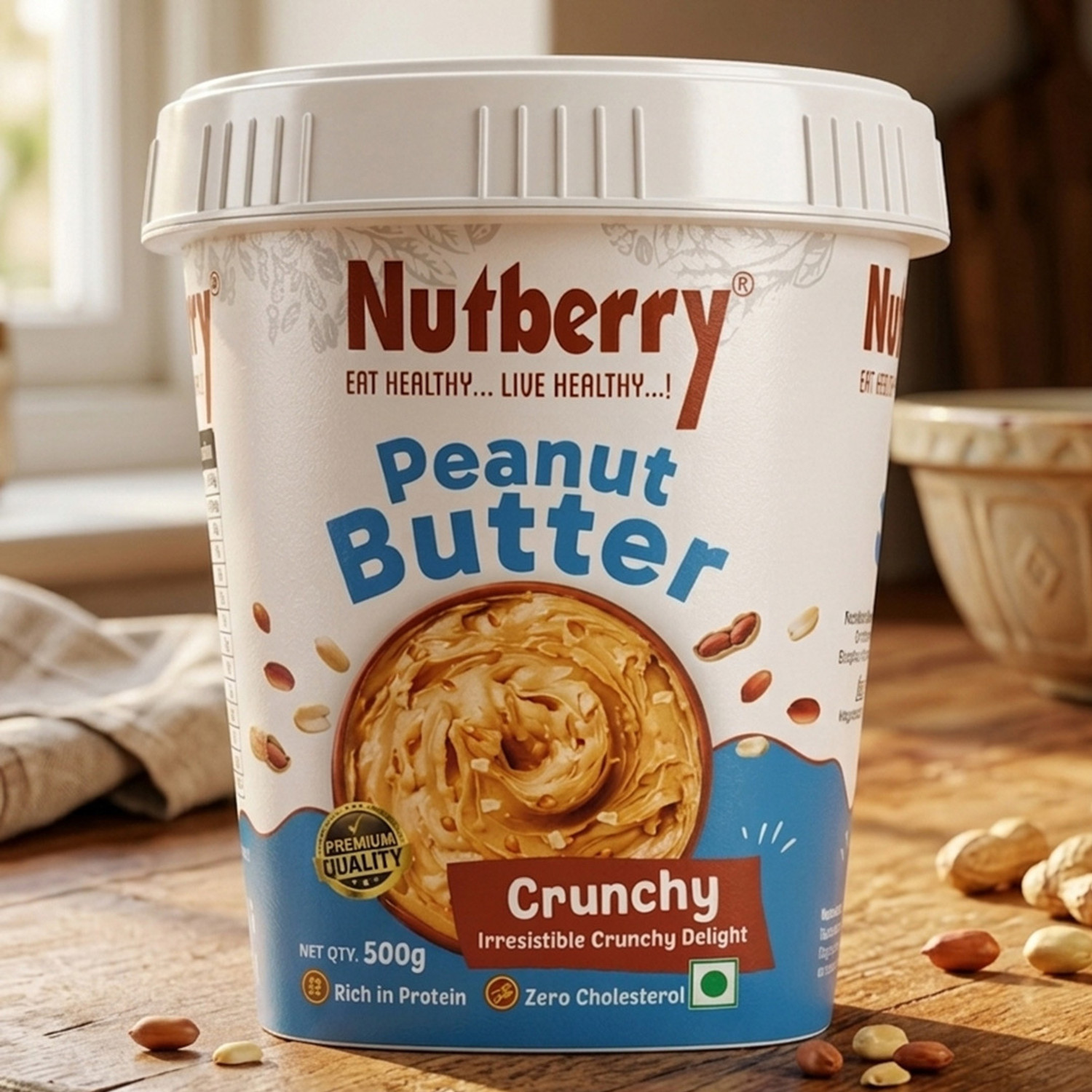 Image of Nutberry Peanut Butter Crunchy 500g