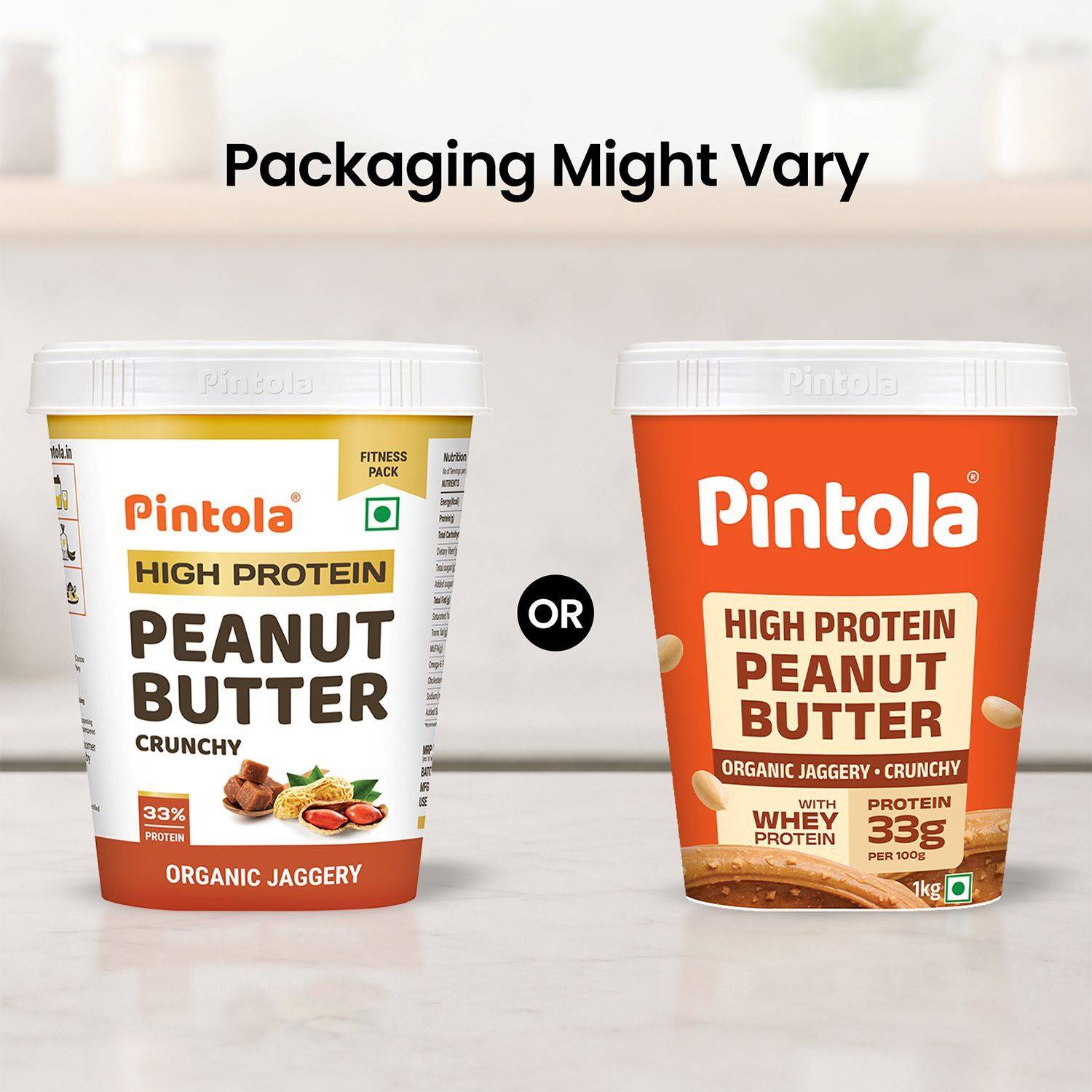 Pintola High Protein Peanut Butter (Organic Jaggery) (Crunchy) 510g - Image 2