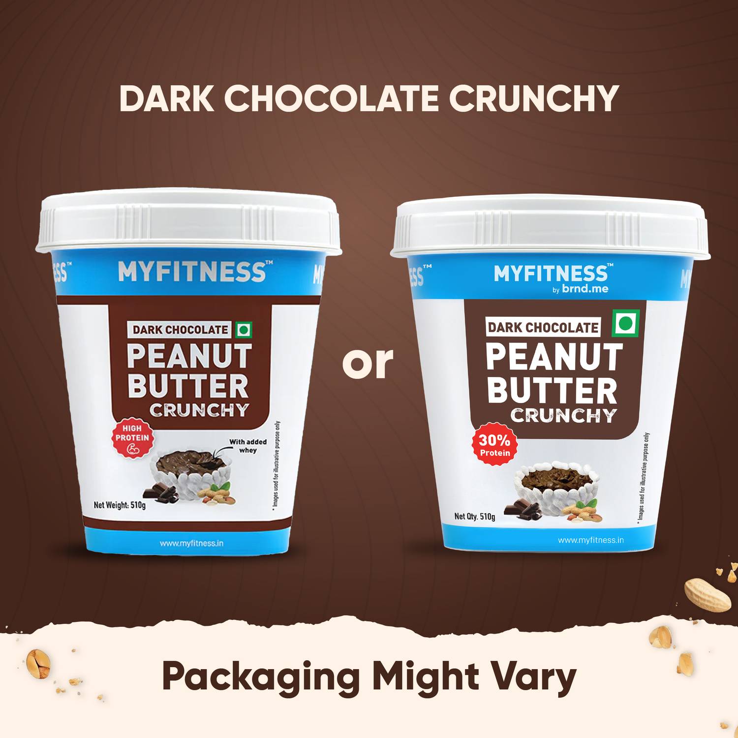 MYFITNESS Peanut Butter Dark Chocolate Crunchy Spread, 30g - Image 2