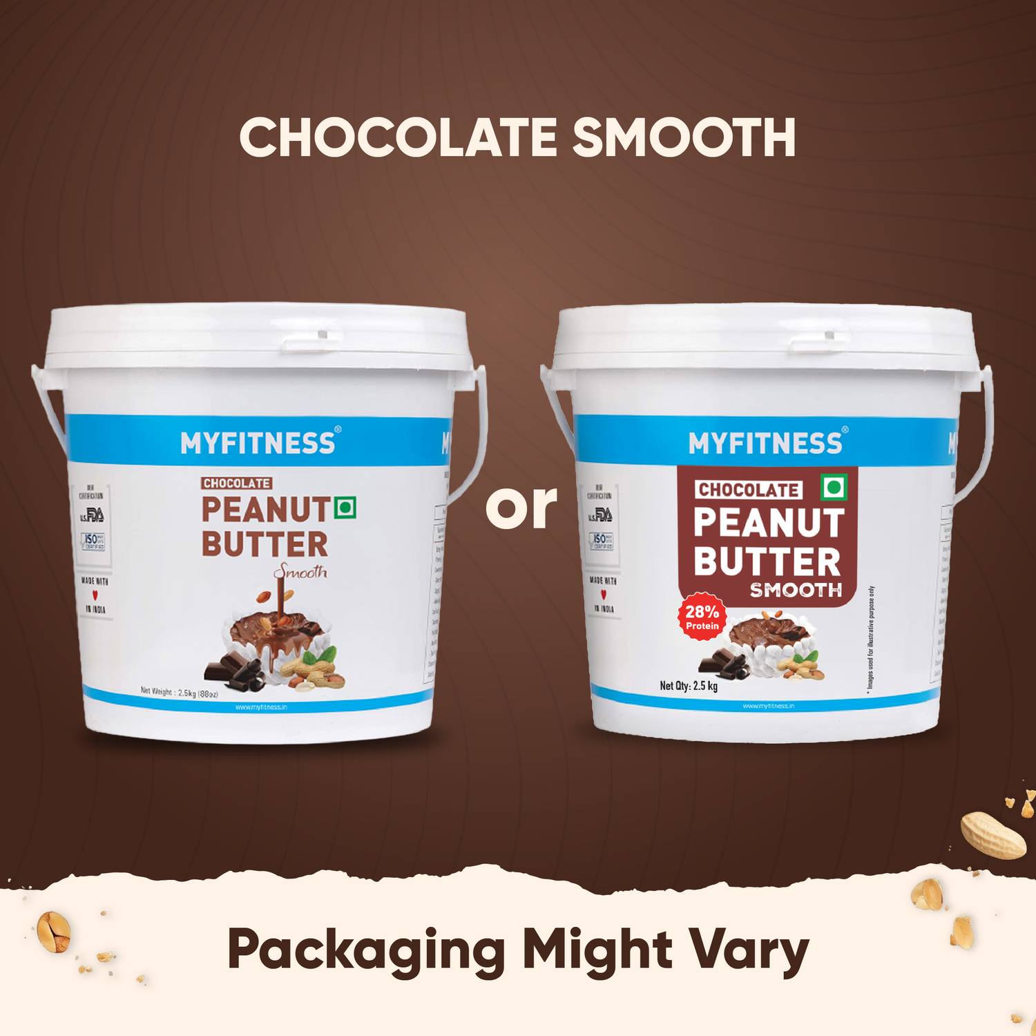 MYFITNESS Chocolate Peanut Butter Spread 28g - Image 2