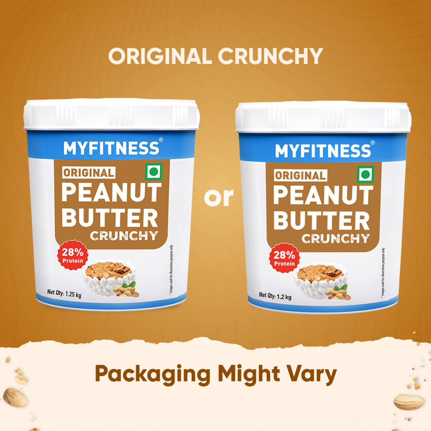 MYFITNESS Original Peanut Butter - Crunchy, 28g - Image 2