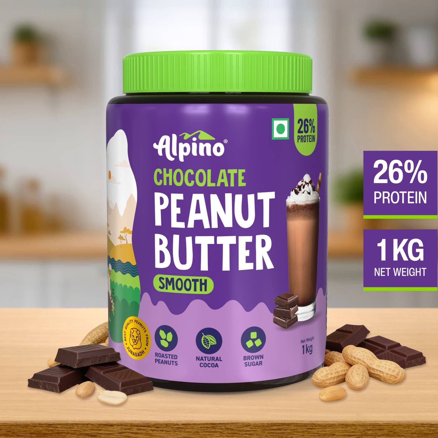 ALPINO 26g Protein Chocolate Peanut Butter Smooth - Image 2
