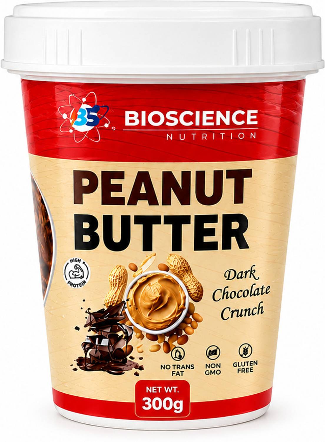 Bioscience Nutrition Peanut Butter - Dark Chocolate Peanut Butter | 26g Protein
