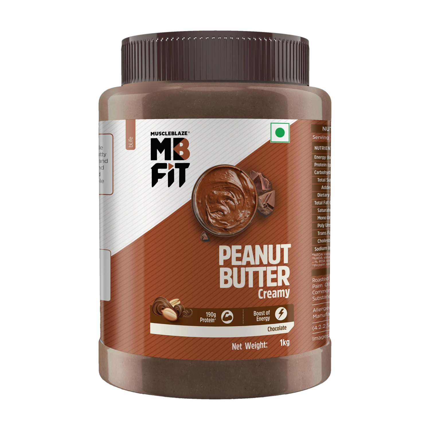 MUSCLEBLAZE Chocolate Peanut Butter (Choco Silk Pack), Creamy, High Protein, Energy Booster