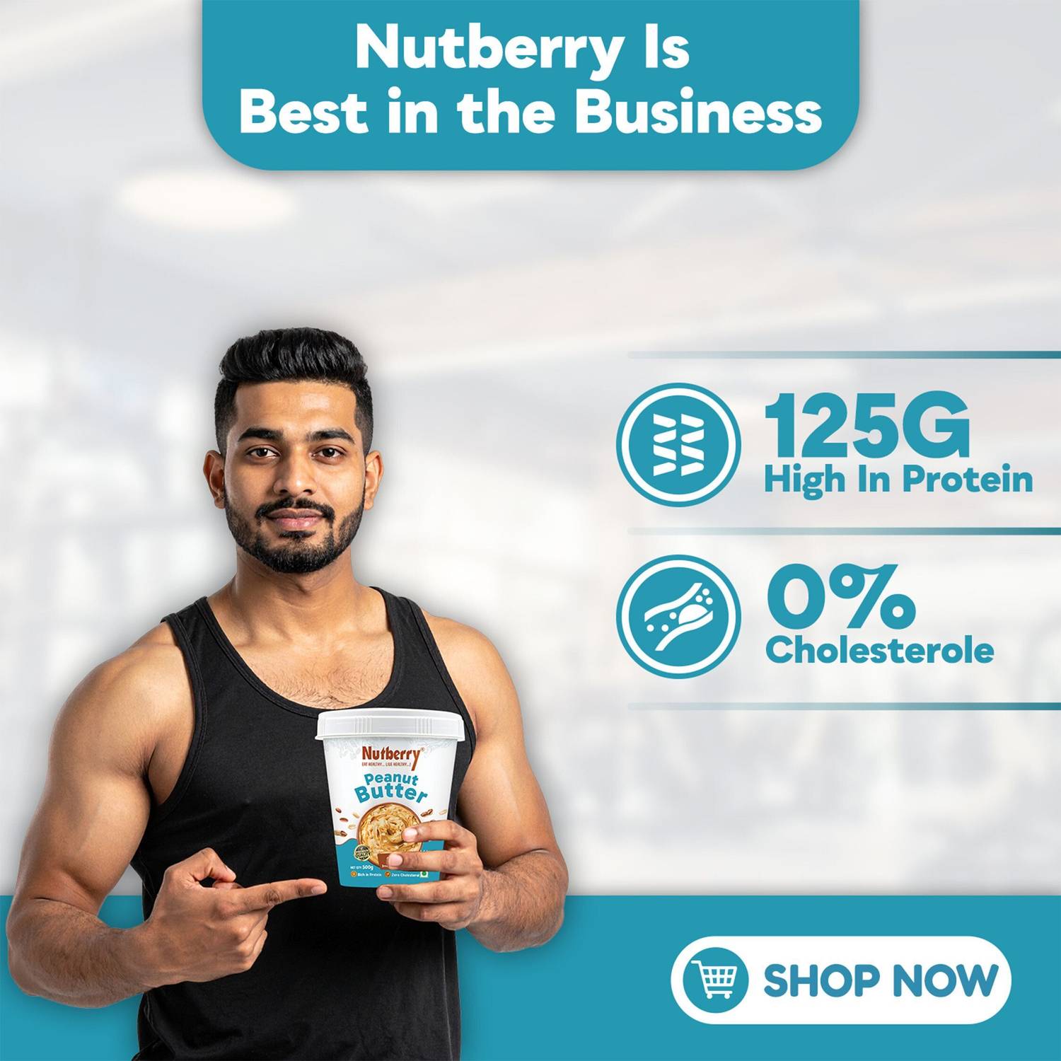 Nutberry Peanut Butter Creamy 500g - Image 3