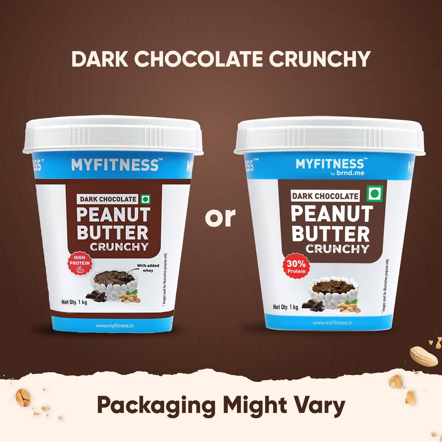MYFITNESS Peanut Butter Dark Chocolate Crunchy Spread, 30g - Image 2