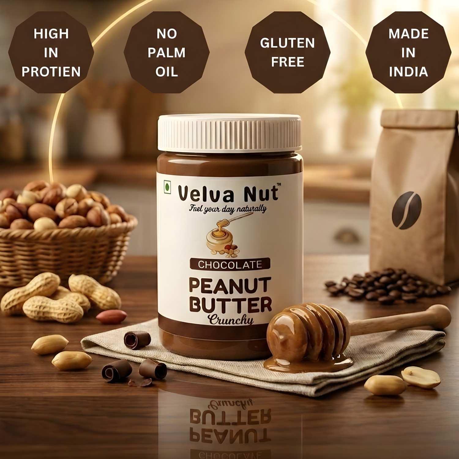 Image of Velva Nut Chocolate Crunchy Peanut Butter