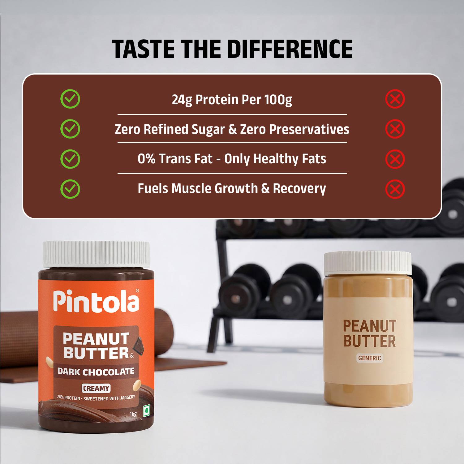 Pintola Dark Chocolate Peanut Butter 1 kg - Image 5