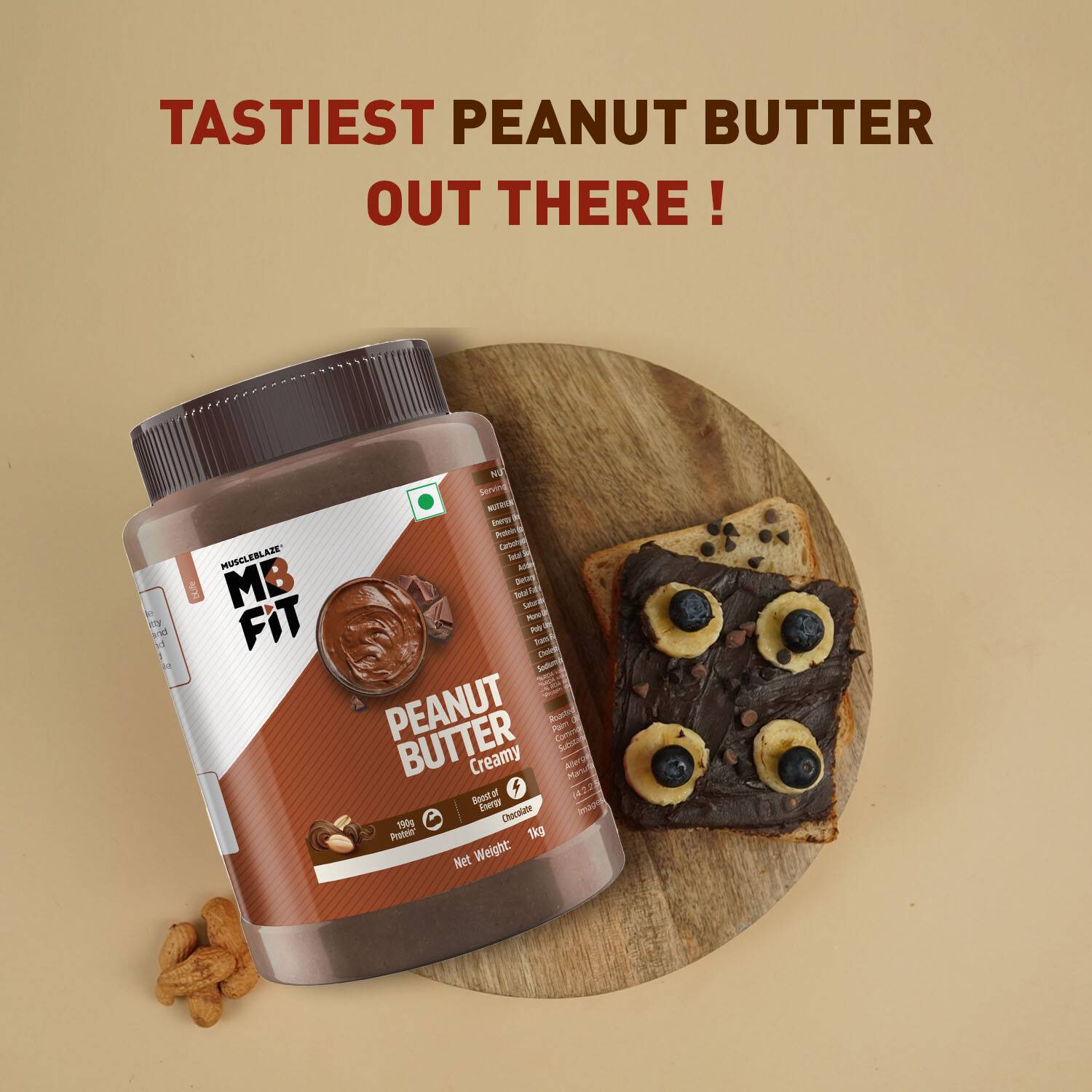 MUSCLEBLAZE Chocolate Peanut Butter 750g - Image 4