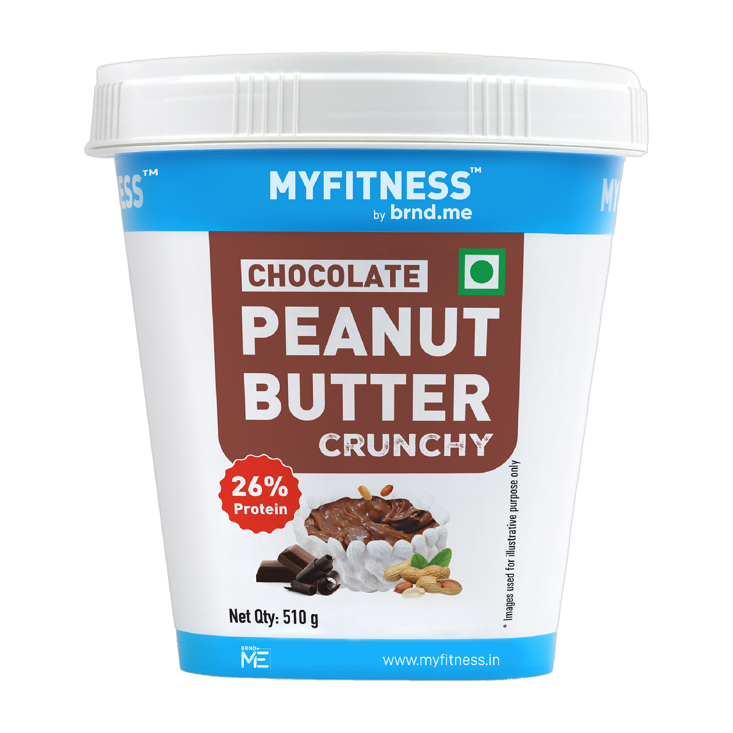 MYFITNESS Chocolate Peanut Butter (Crunchy) 510g - Image 1