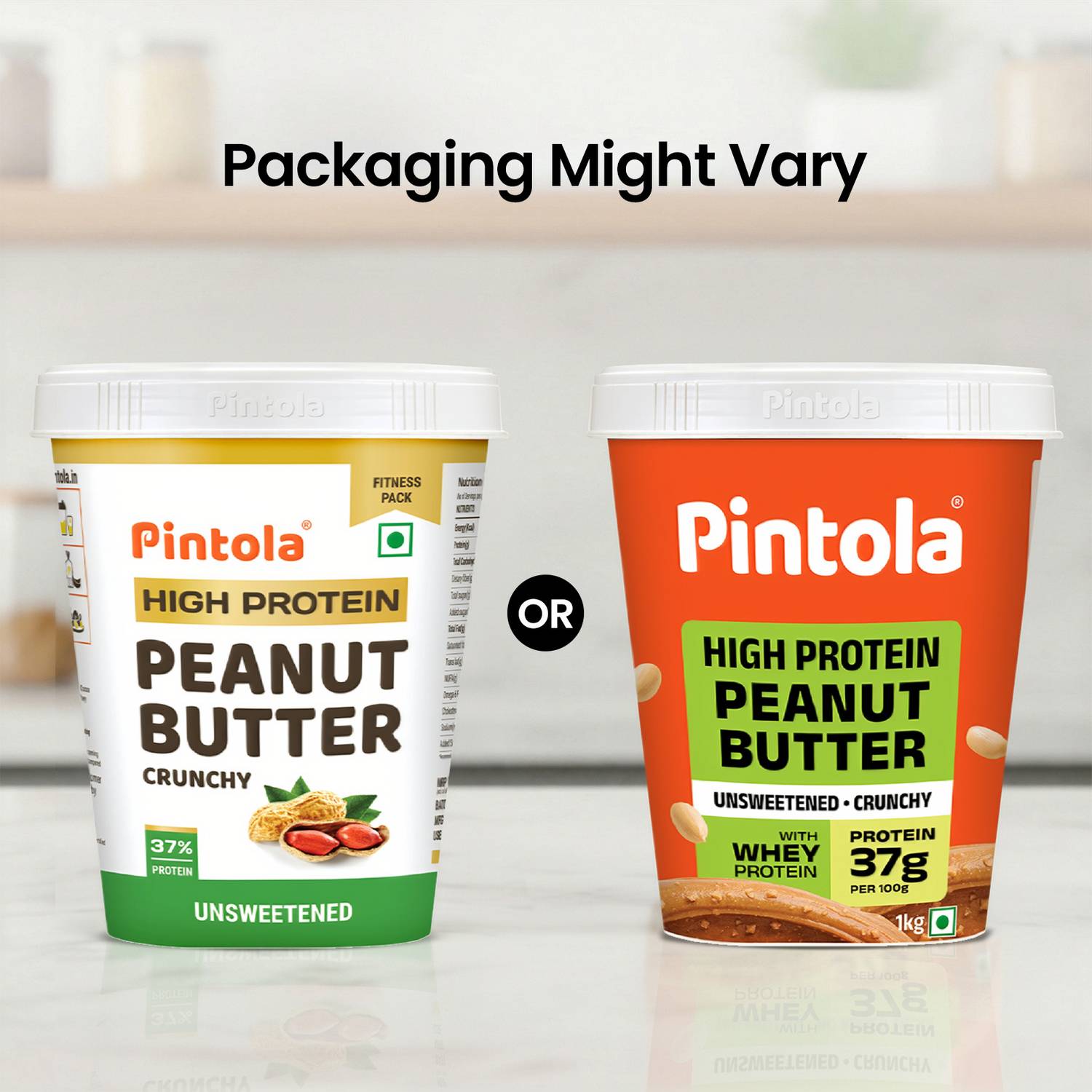 Pintola All Natural HIGH Protein Peanut Butter (Crunchy) 1 kg - Image 2