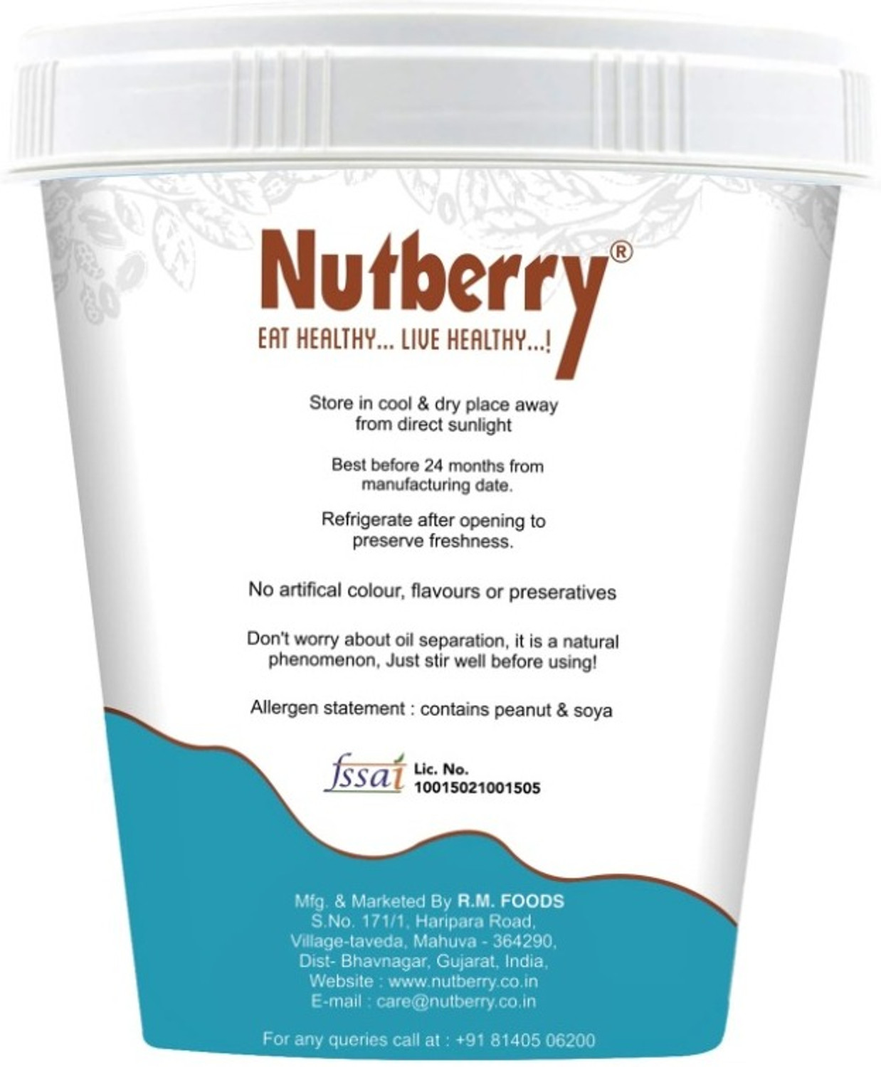 Image of Nutberry Peanut Butter Crunchy 500g