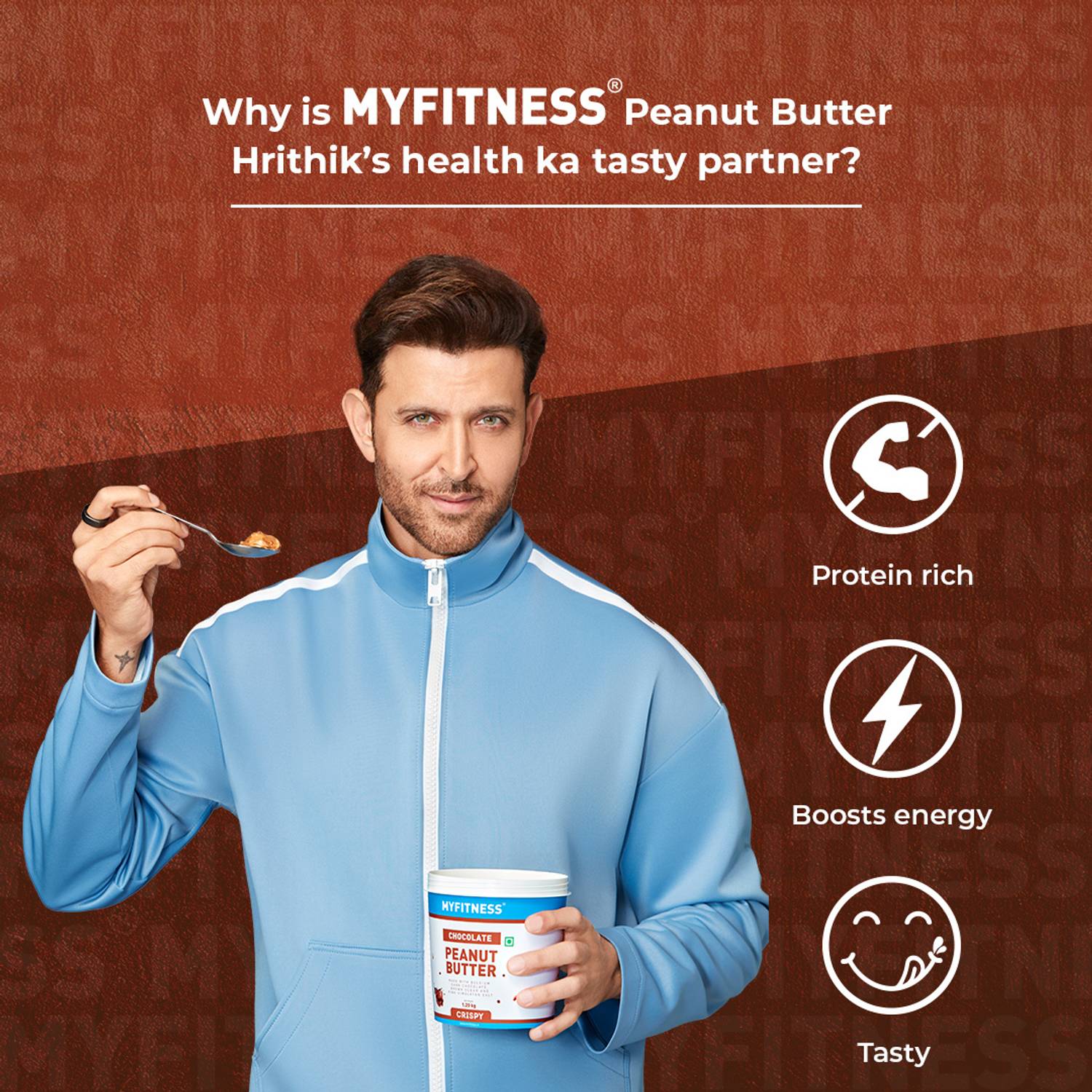 MyFitness Chocolate Peanut Butter (Crunchy) 510 g - Image 2