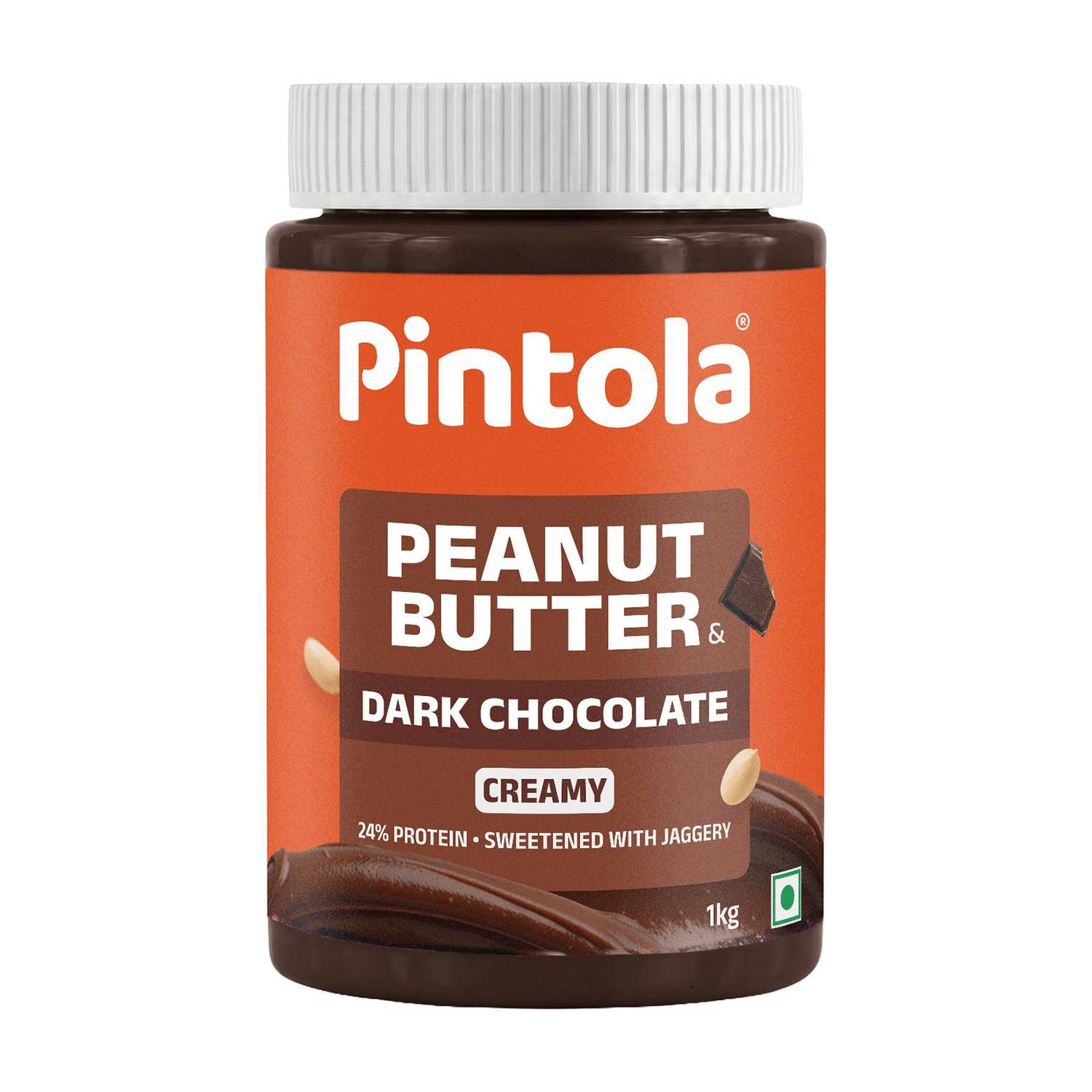 Pintola Dark Chocolate Peanut Butter (Creamy) 1 kg - Image 1