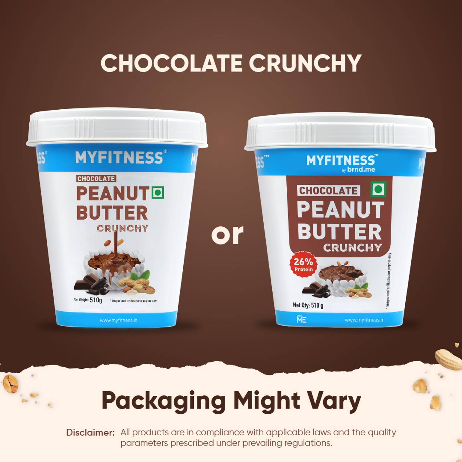 MYFITNESS Chocolate Peanut Butter (Crunchy) 510g - Image 2