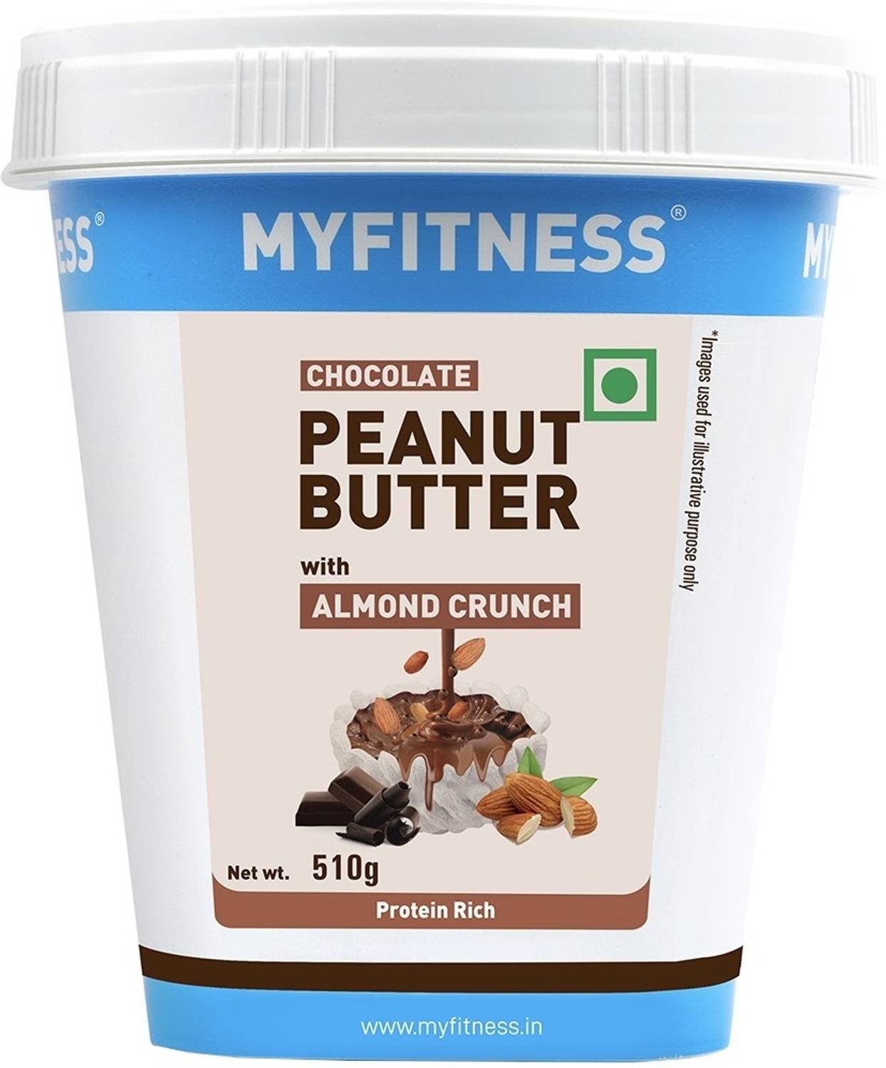 MYFITNESS Chocolate Peanut Butter with Almond Crunch (510 g)