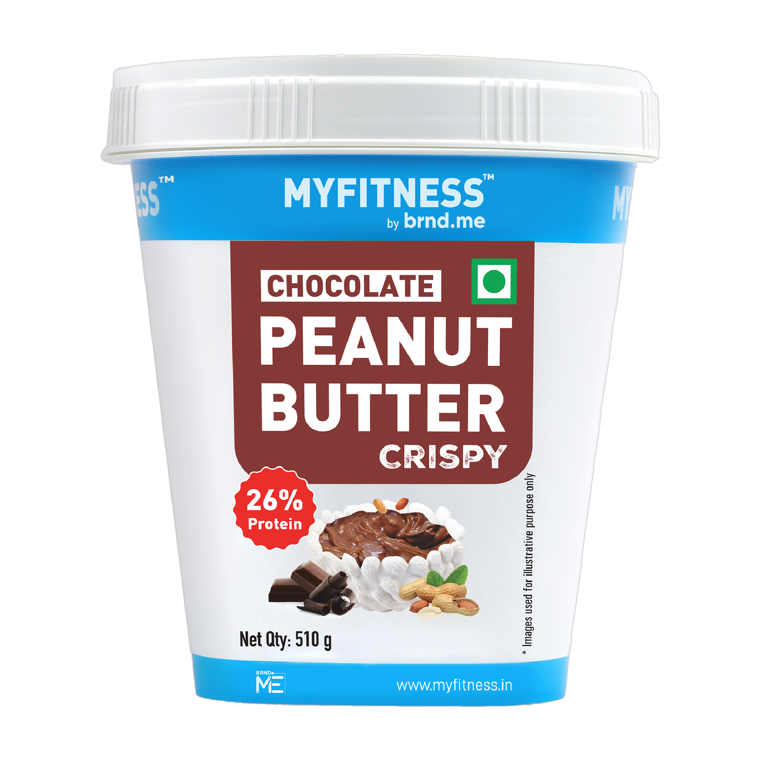 MYFITNESS Chocolate Peanut Butter Crispy 510g - Image 1