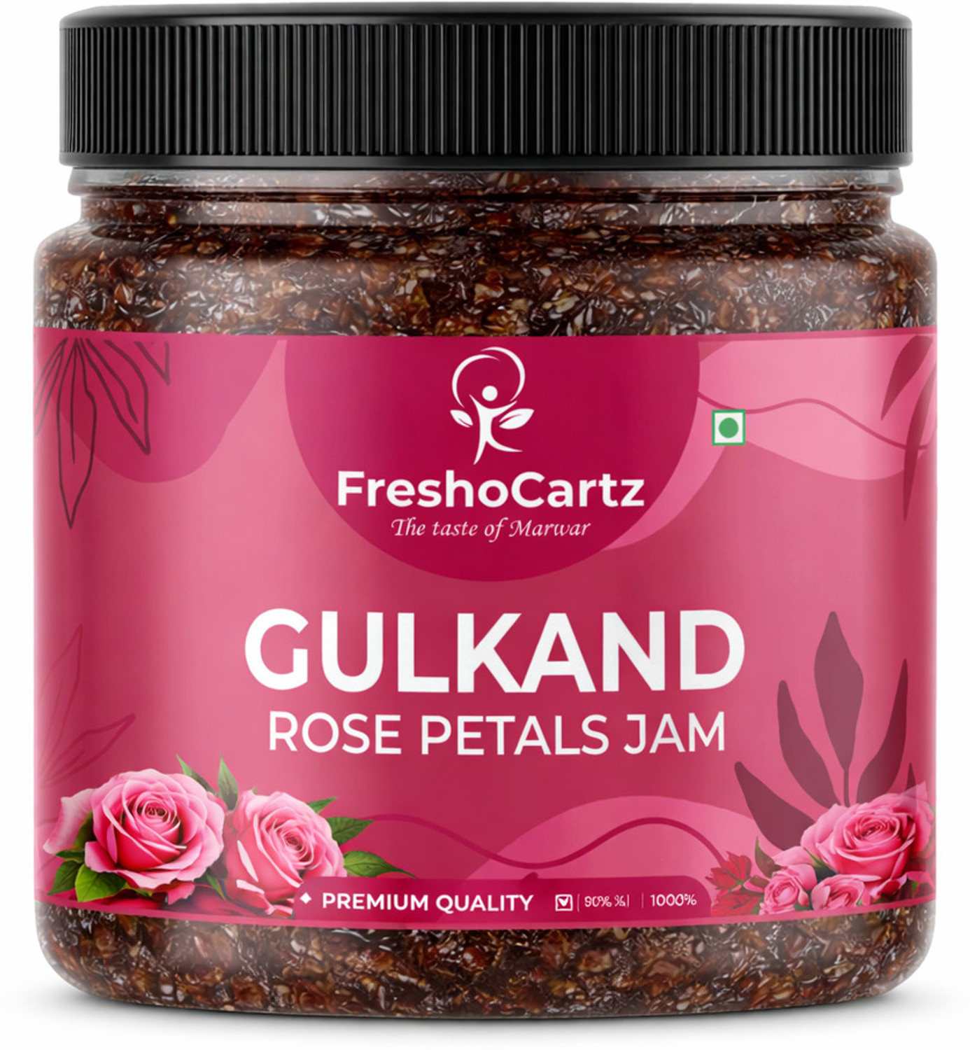 Image of FreshoCartz Organic Gulkand (Made with Rose Petals and Mishri) | Rose Petal Jam