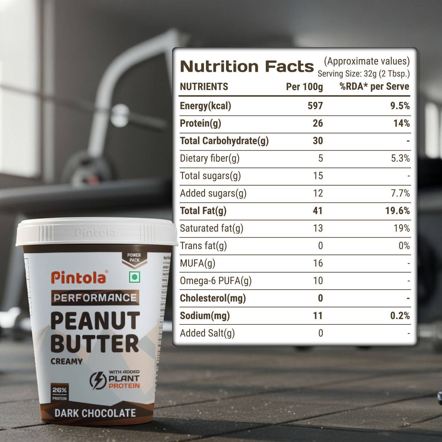Pintola Dark Chocolate Peanut Butter 350g - Image 4