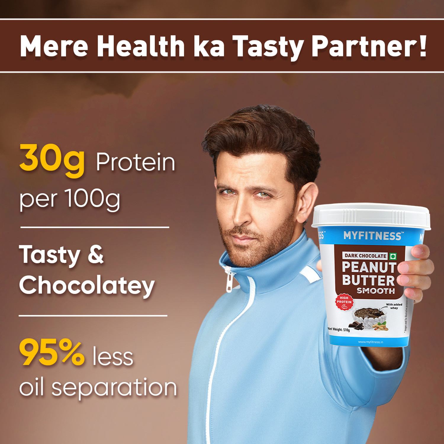 Image of MYFITNESS PEANUT BUTTER Dark Chocolate Smooth & Dark Chocolate Crunchy | Combo