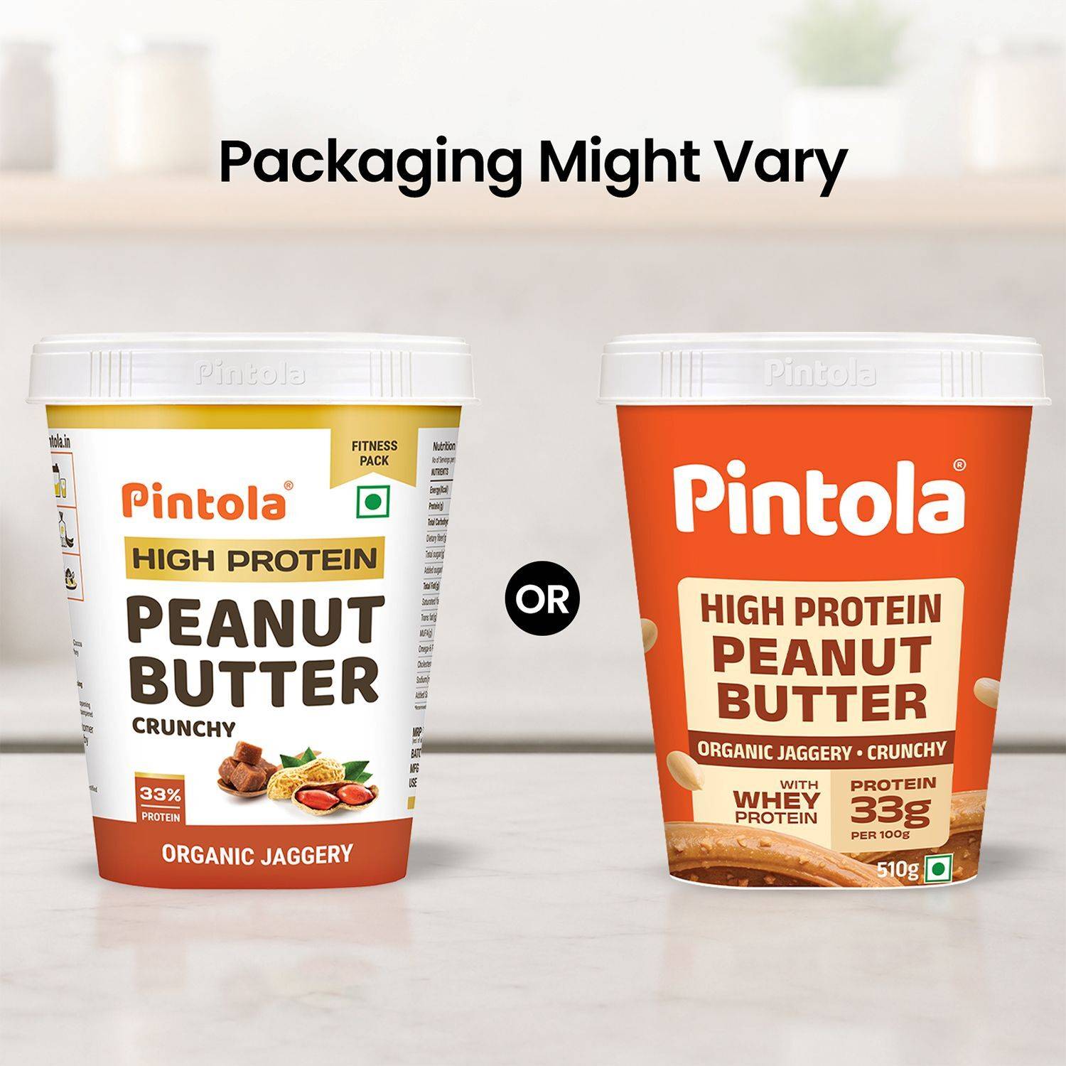 Pintola High Protein Peanut Butter (Organic Jaggery, Crunchy) - Image 2
